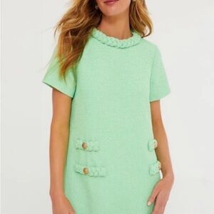 NWT Tuckernuck Palm Beach Green Jackie Tweed Dress
